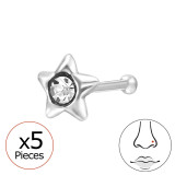 Star - 925 Sterling Silver Silver SD50507
