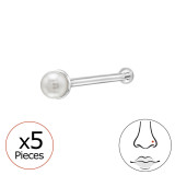 Round - 925 Sterling Silver Silver SD50512