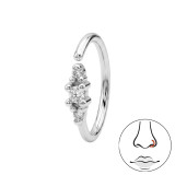 Round Cluster (20G) - 925 Sterling Silver Silver SD50694