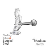 12mm Marquise - 925 Sterling Silver Silver SD51238