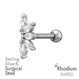 10mm Marquise - 925 Sterling Silver Silver SD51239