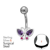 Sparkling Butterfly - 925 Sterling Silver Silver SD51395