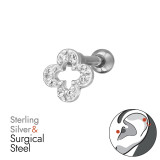 Quatrefoil Silhouette - 925 Sterling Silver Silver SD51426