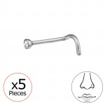 Round Shape 2mm (20G) X5 - Titanium Steel SD47737