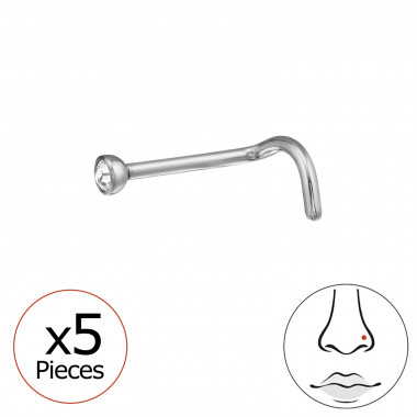 Round Shape 2mm (20G) X5 - Titanium Steel SD47737