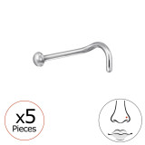 2mm Half Ball (20G) X5 - Titanium Steel SD47745