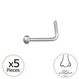 2mm Half Ball (20G) X5 - Titanium Steel SD47757