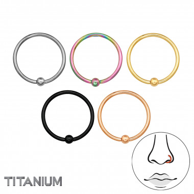 Fixed Ballfixed Ball 0.8Mm (20G) Mix Color - X5 - Titanium Steel SD47775