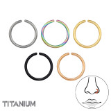 0.8Mm (20G) Seamless Rings Mix Color - X5 - Titanium Steel SD47776