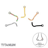 0.8Mm (20G) Mix Color X5 2mm Crystal - Titanium Steel SD47781