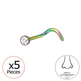 0.8Mm (20G) X5 2mm Crystal - Titanium Steel SD47909