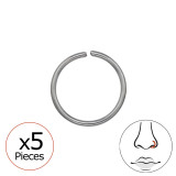 0.8Mm 20G Seamless Rings - Titanium Steel SD48941