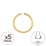 0.8Mm 20G Seamless Rings - Titanium Steel SD48942