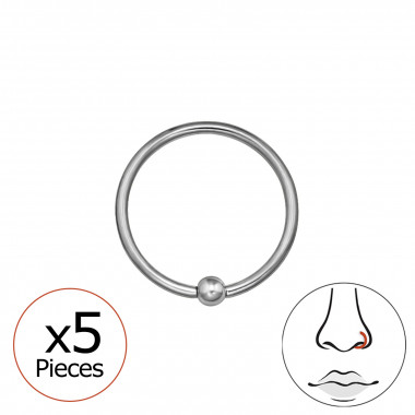 0.8Mm (20G) Ball Closure Rings - Titanium Steel SD48945