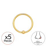 0.8Mm (20G) Ball Closure Rings - Titanium Steel SD48946