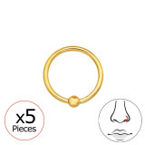 0.8Mm (20G) Ball Closure Rings - Titanium Steel SD48948