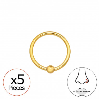 0.8Mm (20G) Ball Closure Rings - Titanium Steel SD48948