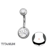 1.6X10Mm (14G) - 5mm Round Top 8mm Round Bottom - Titanium Steel SD50526