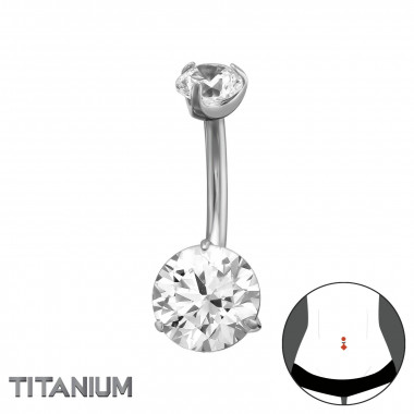 1.6X10Mm (14G) - 5mm Round Top 8mm Round Bottom 3 Prong - Titanium Steel SD50531