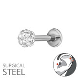 1.2X8Mm (16G) - 3.5Mm Ball - 316 Surgical Steel Steel SD50538