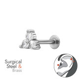 1.2X8Mm (16G) 3 Connected Dots - Brass Steel SD50586