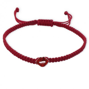 Lips - Nylon Cord Kids Bracelets SD17090