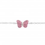 Butterfly - 925 Sterling Silver Kids Bracelets SD18568 Butterfly - 925 Sterling Silver Kids Bracelets SD18568