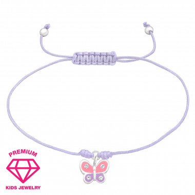 Butterfly - Nylon Cord Kids Bracelets SD42704