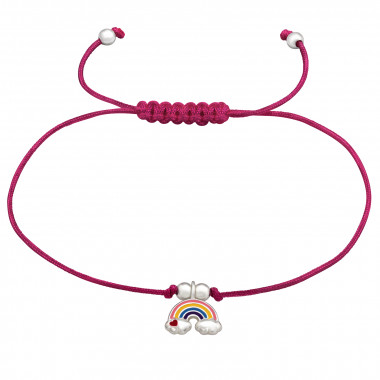 Rainbow - Nylon Cord Kids Bracelets SD42723