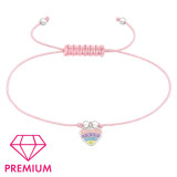 Heart - Nylon Cord Kids Bracelets SD43704