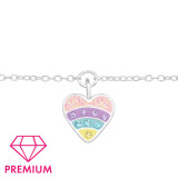 Heart - 925 Sterling Silver Kids Bracelets SD43725