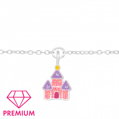 Castle - 925 Sterling Silver Kids Bracelets SD43727