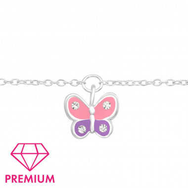 Butterfly - 925 Sterling Silver Kids Bracelets SD44093