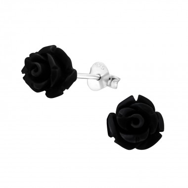 Rose - 925 Sterling Silver Kids Ear Studs SD10017