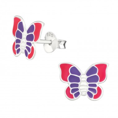 Butterfly - 925 Sterling Silver Kids Ear Studs SD11929