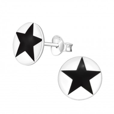 Star - 925 Sterling Silver Kids Ear Studs SD11982