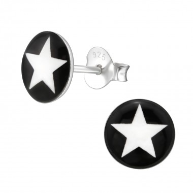 Star - 925 Sterling Silver Kids Ear Studs SD12026