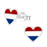 Netherland Heart - 925 Sterling Silver Kids Ear Studs SD13276