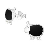 Sheep - 925 Sterling Silver Kids Ear Studs SD13292