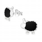 Sheep - 925 Sterling Silver Kids Ear Studs SD13292