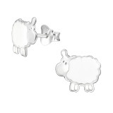 Sheep - 925 Sterling Silver Kids Ear Studs SD13292