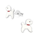 Dog - 925 Sterling Silver Kids Ear Studs SD17140