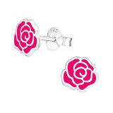 Rose - 925 Sterling Silver Kids Ear Studs SD17352