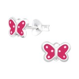 Butterfly - 925 Sterling Silver Kids Ear Studs SD17361