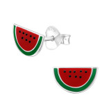 Watermelon - 925 Sterling Silver Kids Ear Studs SD17677