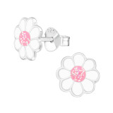 Flower - 925 Sterling Silver Kids Ear Studs SD17696