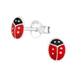 Lady Bug - 925 Sterling Silver Kids Ear Studs SD17703