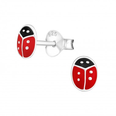 Lady Bug - 925 Sterling Silver Kids Ear Studs SD17703