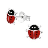 Lady Bug - 925 Sterling Silver Kids Ear Studs SD17704