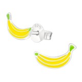 Banana - 925 Sterling Silver Kids Ear Studs SD17800